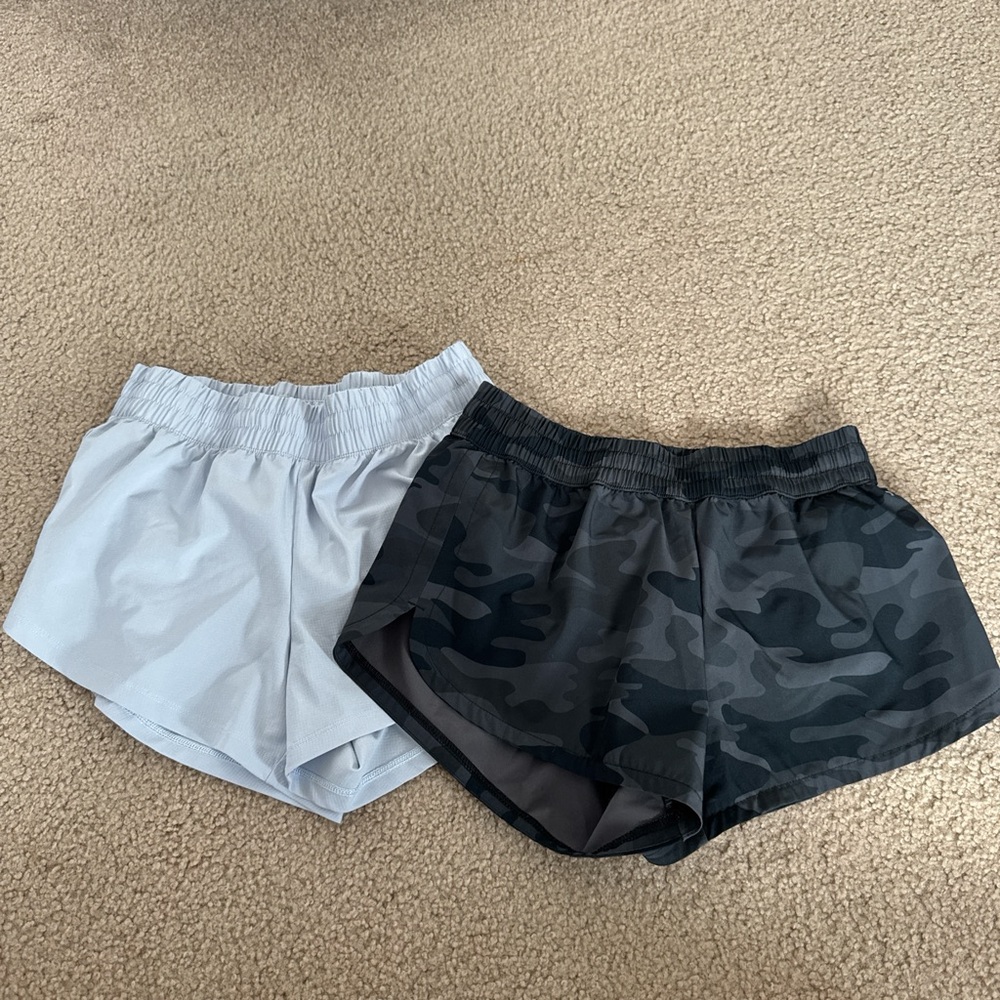 DSG Black and Blue Athletic Shorts Comfortable Elastic Waistband